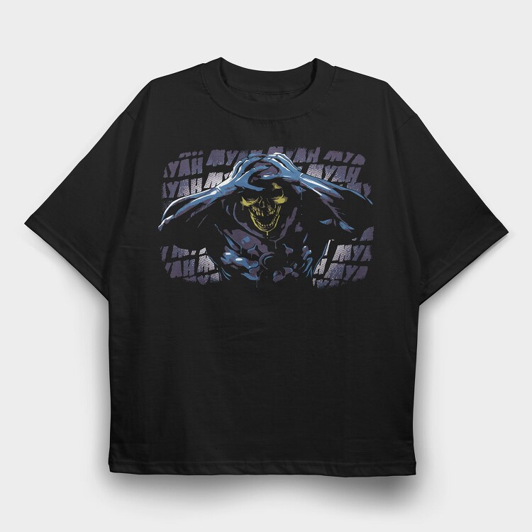 Skull Yah Yah Yah, Tricou Oversize Barbati (Unisex)