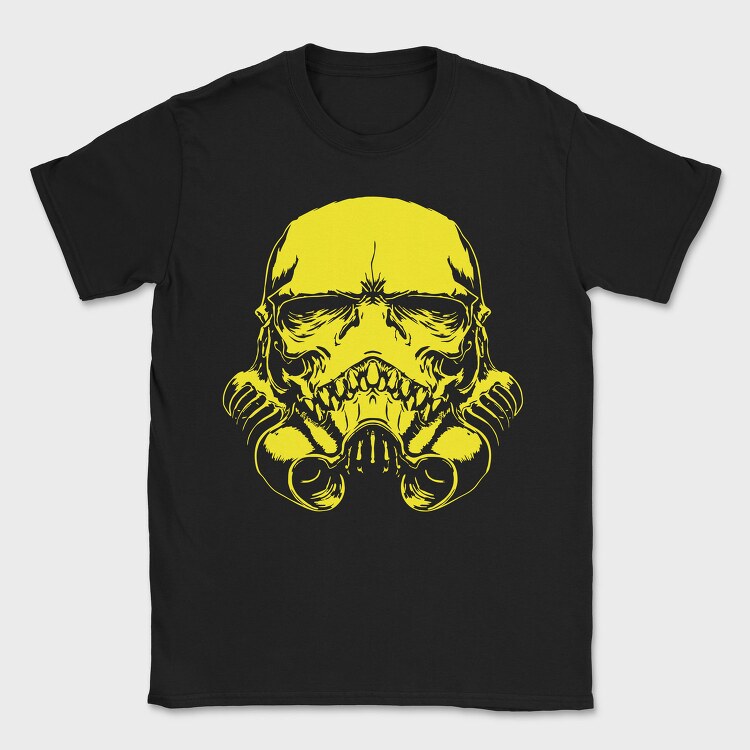 Skull Yellow Scream, Tricou Barbati (Unisex)