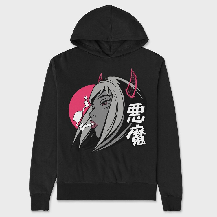 Smoke Devil, Hanorac Oversize Barbati (Unisex)