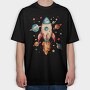 Rocket Space Planets, Tricou Oversize Barbati (Unisex)
