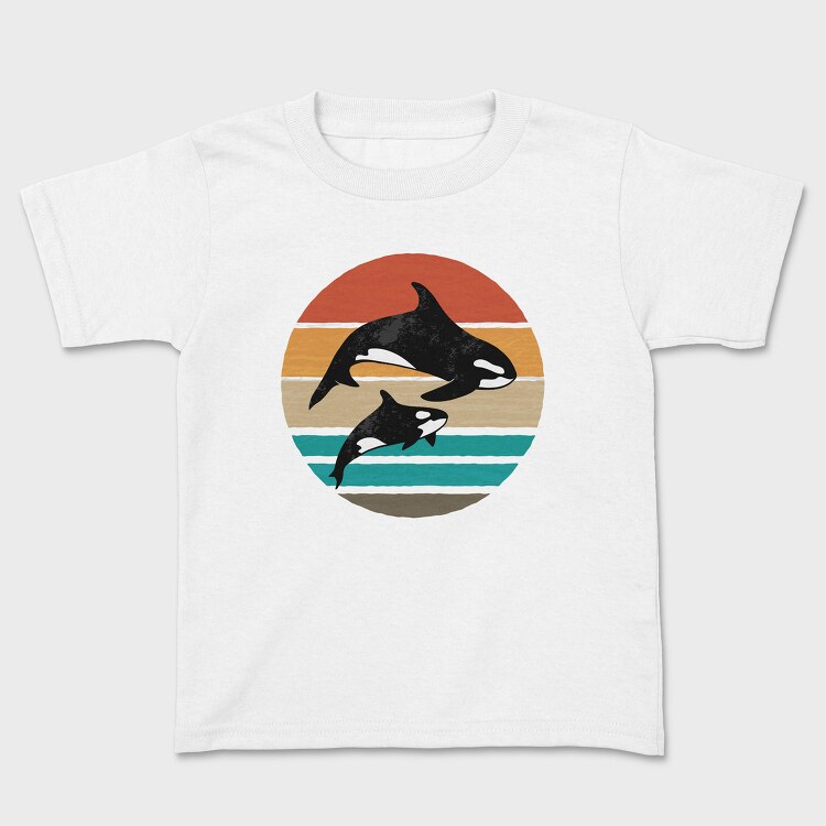 Orca Family Sunset, Tricou Copii