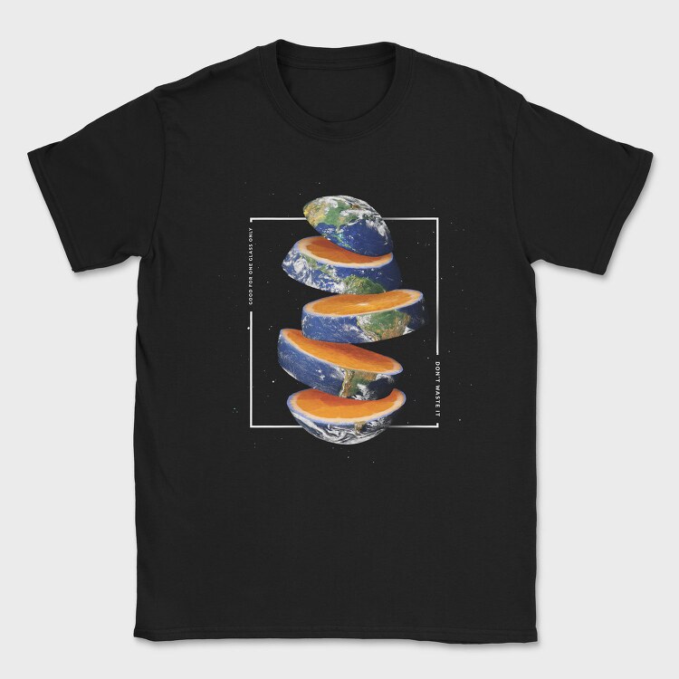 Orange Earth, Tricou Barbati (Unisex)