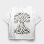 Old Tree, Tricou Oversize Barbati (Unisex)