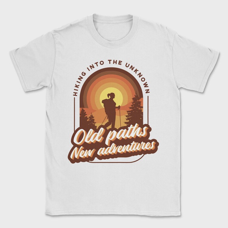 Old Paths New Adventures, Tricou Barbati (Unisex)