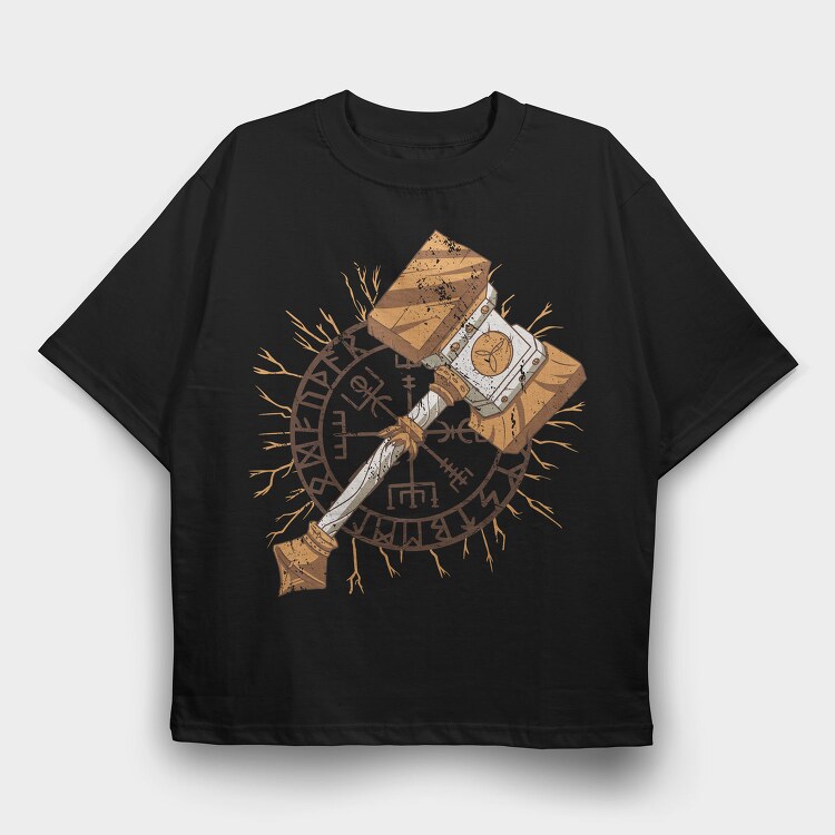 Old Mace, Tricou Oversize Barbati (Unisex)
