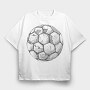 Old Ball Football, Tricou Oversize Barbati (Unisex)