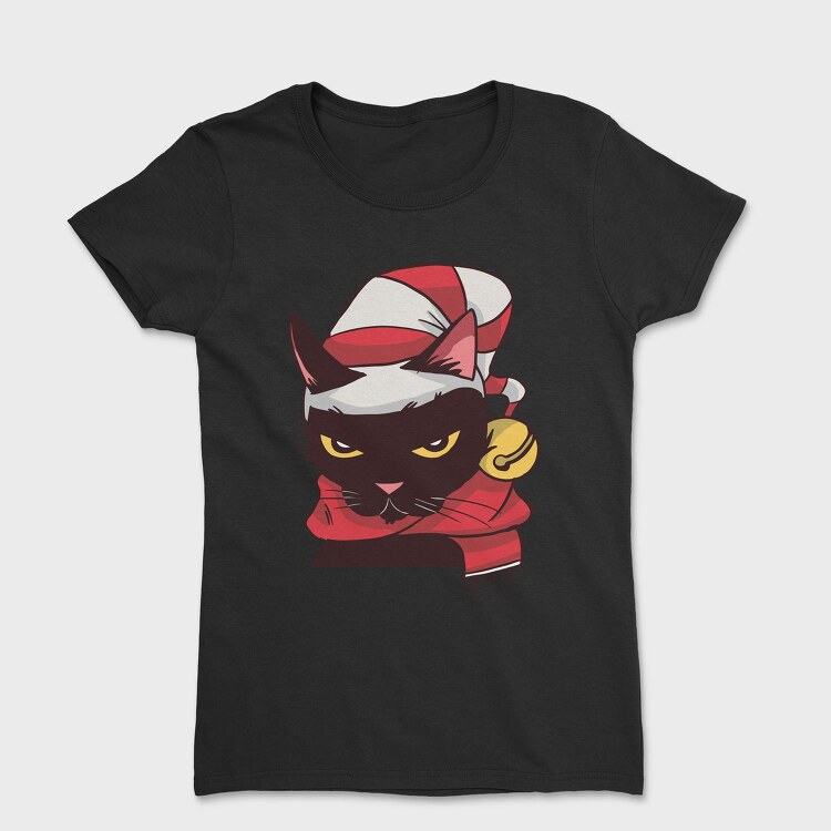 Angry Cat Christmas, Tricou Femei