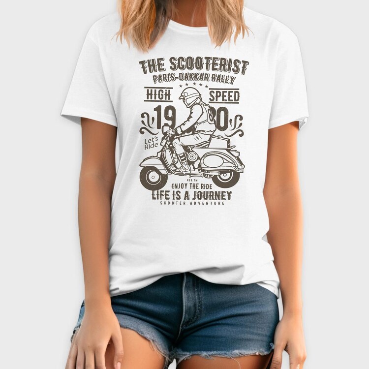 The Scooterist1980, Tricou Barbati (Unisex)