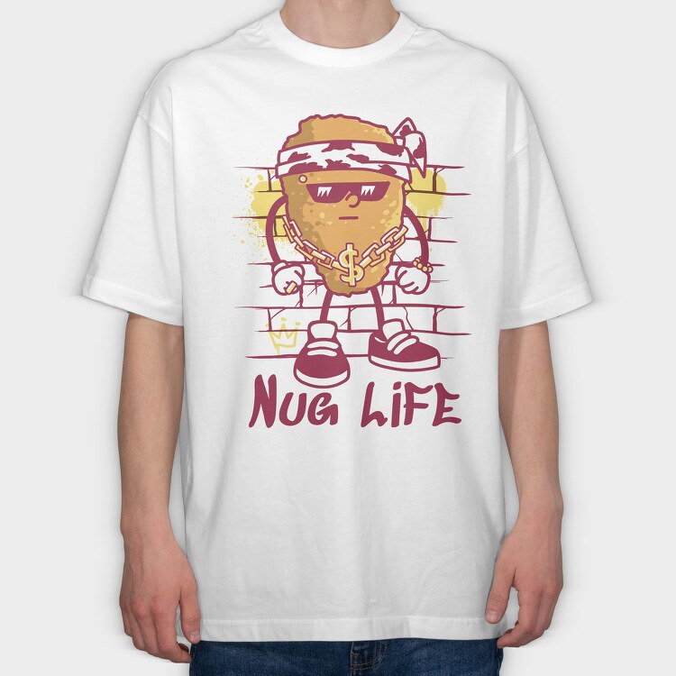 Nug Life, Tricou Oversize Barbati (Unisex)