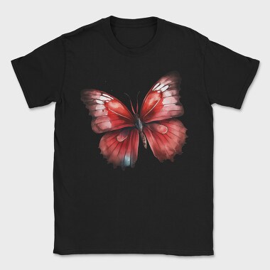Red Butterfly Clipart, Tricou Barbati (Unisex)