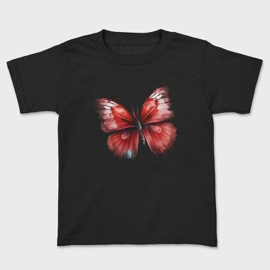 Red Butterfly Clipart, Tricou Copii