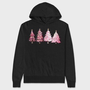 Ruby Snow Magic Trees, Hanorac Oversize Barbati (Unisex)