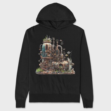 Rusty Sea Engine, Hanorac Oversize Barbati (Unisex)