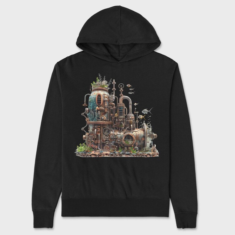 Rusty Sea Engine, Hanorac Oversize Barbati (Unisex)