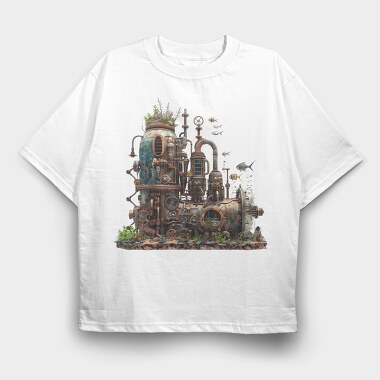 Rusty Sea Engine, Tricou Oversize Barbati (Unisex)