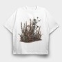 Rusty Sea Plants, Tricou Oversize Barbati (Unisex)