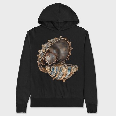 Rusty Sea Shell, Hanorac Oversize Barbati (Unisex)