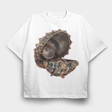 Rusty Sea Shell, Tricou Oversize Barbati (Unisex)