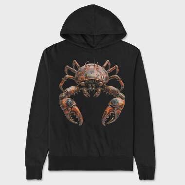 Rusty Steampunk Crab, Hanorac Oversize Barbati (Unisex)