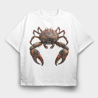 Rusty Steampunk Crab, Tricou Oversize Barbati (Unisex)