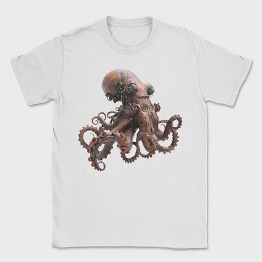 Rusty Steampunk Octopus, Tricou Barbati (Unisex)