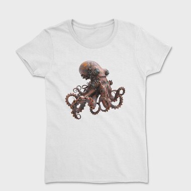 Rusty Steampunk Octopus, Tricou Femei
