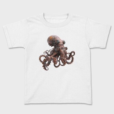 Rusty Steampunk Octopus, Tricou Copii