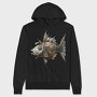 Rusty Steampunk Sea Monster, Hanorac Oversize Barbati (Unisex)