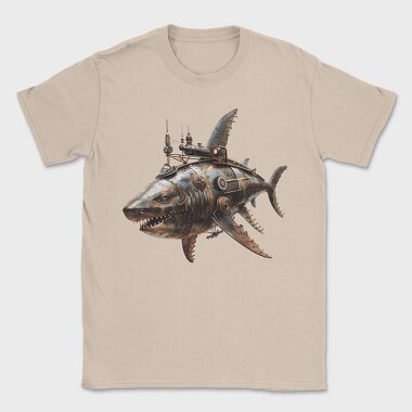 Rusty Steampunk Shark, Tricou Barbati (Unisex)