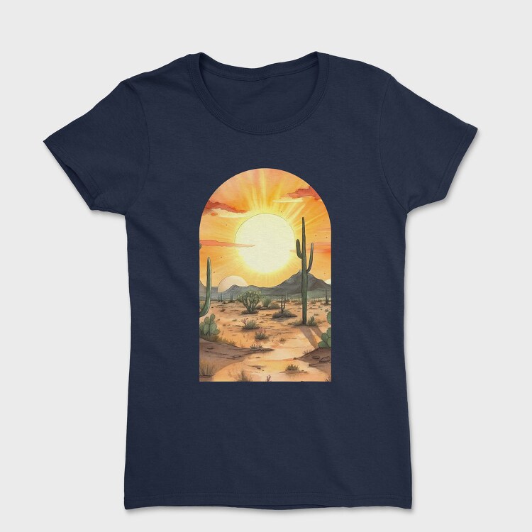 Saguaro Sunrise Repose, Tricou Femei