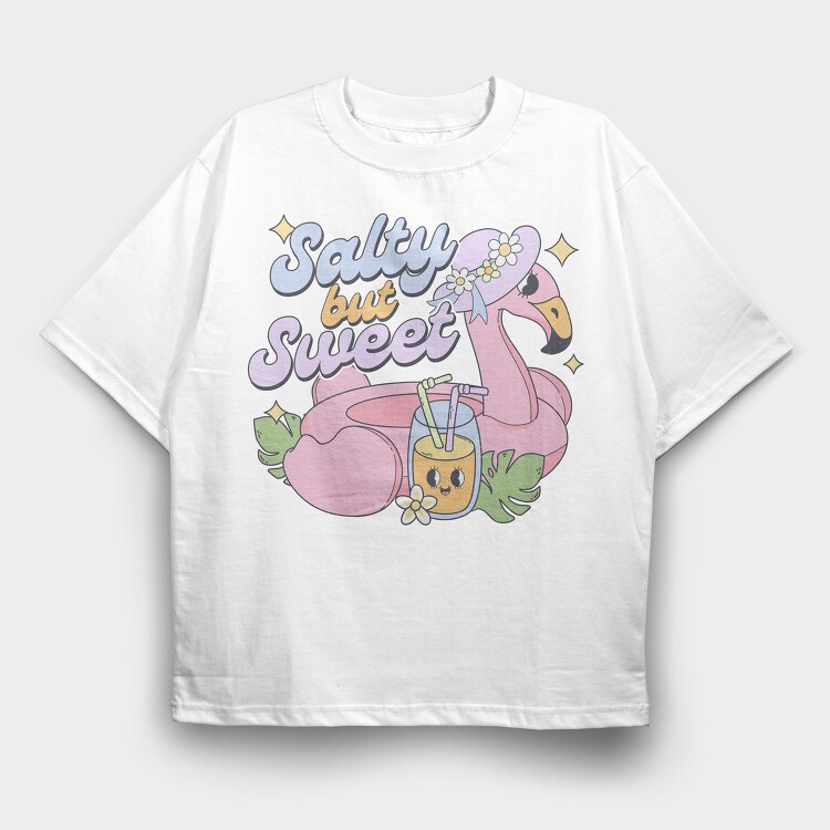 Salty But Sweet, Tricou Oversize Barbati (Unisex)