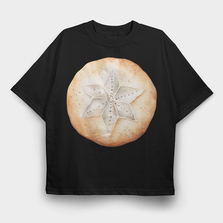 Sand Dollar Star, Tricou Oversize Barbati (Unisex)