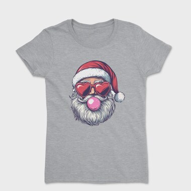 Santa Blowing Bubble, Tricou Femei