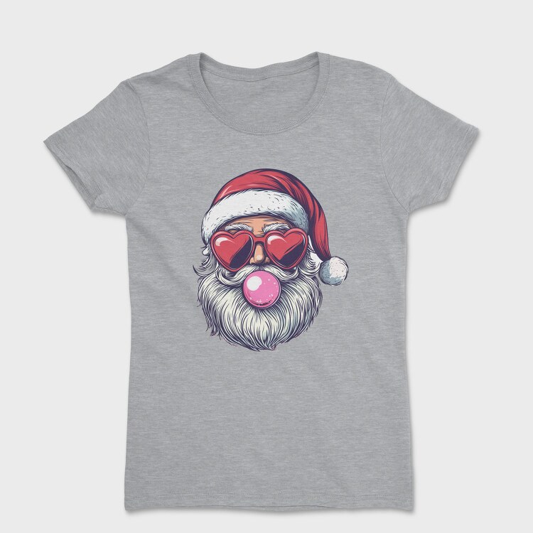 Santa Blowing Bubble, Tricou Femei