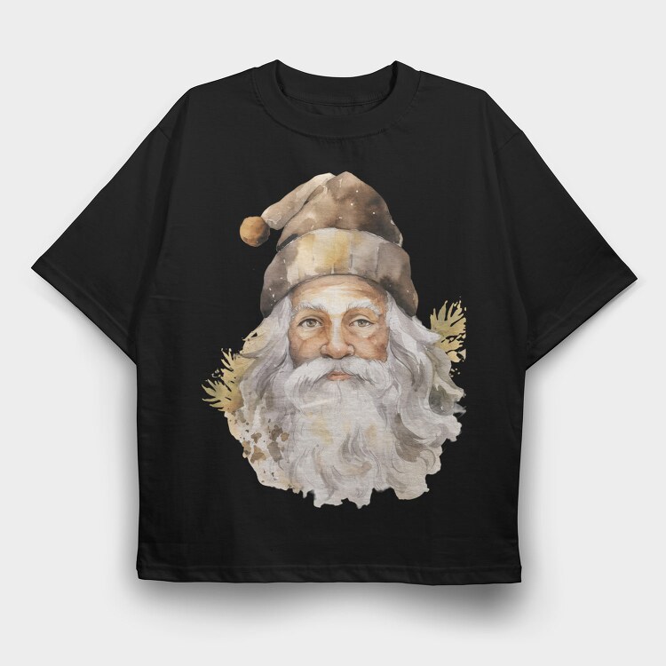 Santa Claus Hat, Tricou Oversize Barbati (Unisex)