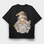 Santa Claus Hat, Tricou Oversize Barbati (Unisex)