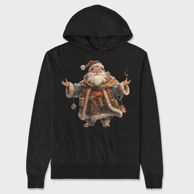 Santa Claus Snowy, Hanorac Oversize Barbati (Unisex)