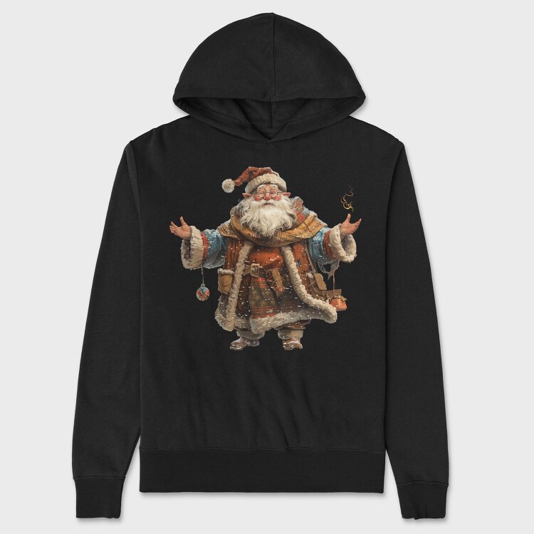 Santa Claus Snowy, Hanorac Oversize Barbati (Unisex)