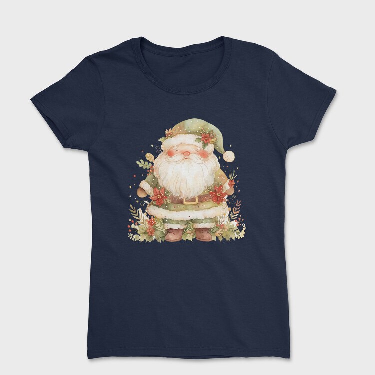Santa Claus Wreath, Tricou Femei