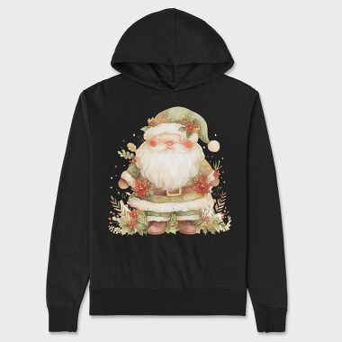 Santa Claus Wreath, Hanorac Oversize Barbati (Unisex)