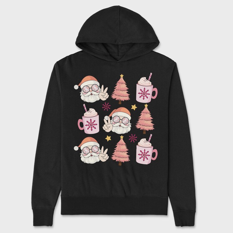 Santa Cocoa Tree, Hanorac Oversize Barbati (Unisex)