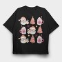Santa Cocoa Tree, Tricou Oversize Barbati (Unisex)