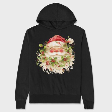 Santa Holly Crown, Hanorac Oversize Barbati (Unisex)