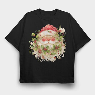 Santa Holly Crown, Tricou Oversize Barbati (Unisex)