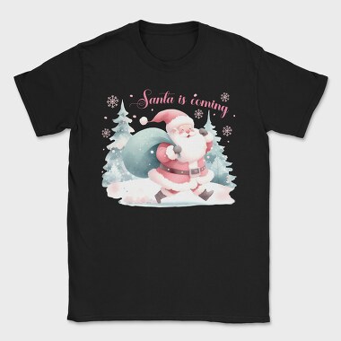 Santa Is Coming, Tricou Barbati (Unisex)