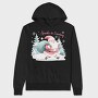 Santa Is Coming, Hanorac Oversize Barbati (Unisex)