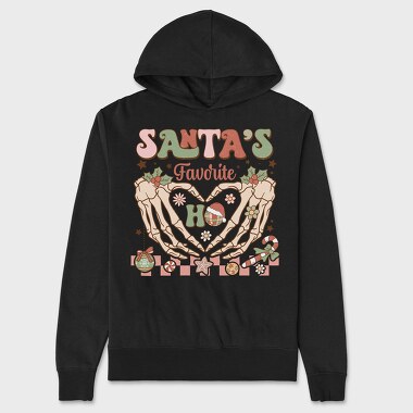 Santa S Favorite Ho, Hanorac Oversize Barbati (Unisex)
