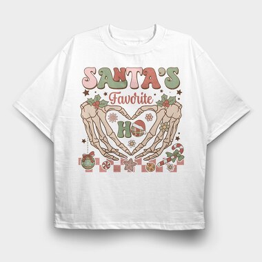 Santa S Favorite Ho, Tricou Oversize Barbati (Unisex)