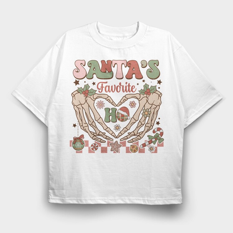 Santa S Favorite Ho, Tricou Oversize Barbati (Unisex)