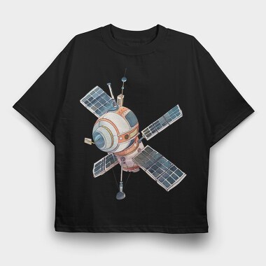 Satellite Antennas, Tricou Oversize Barbati (Unisex)